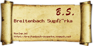 Breitenbach Sugárka névjegykártya